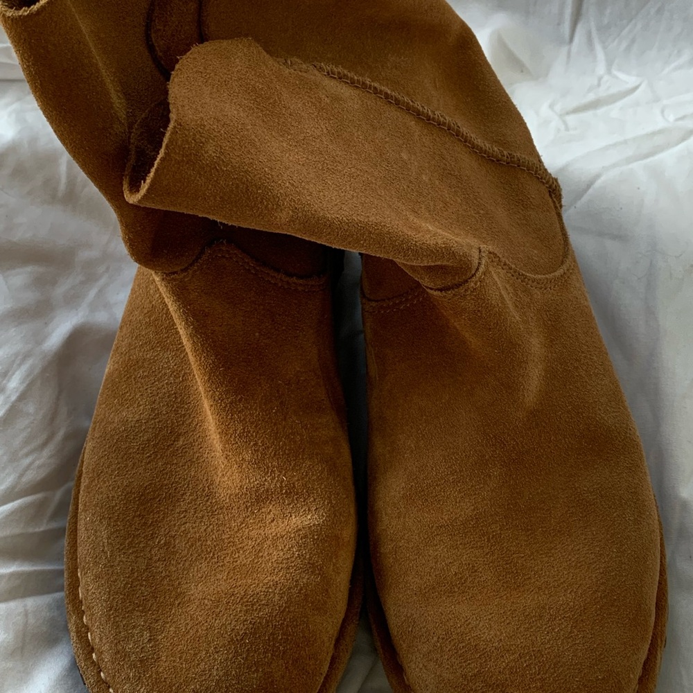 UGG Chestnut Suede Ankle Boots